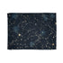 Celestial Constellation Stars Night Sky Plush Fleece Throw Blanket - View 1 | Prints With Passion