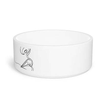 Chic Minimalist Face Pet Bowl