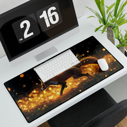 Spirit Fox Racing Across Fireflies Gaming XXL Extended Desk Mat