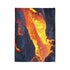 Lava Flowing from Floating Volcano — Plush Fleece Throw Blanket — Product Detail View 10