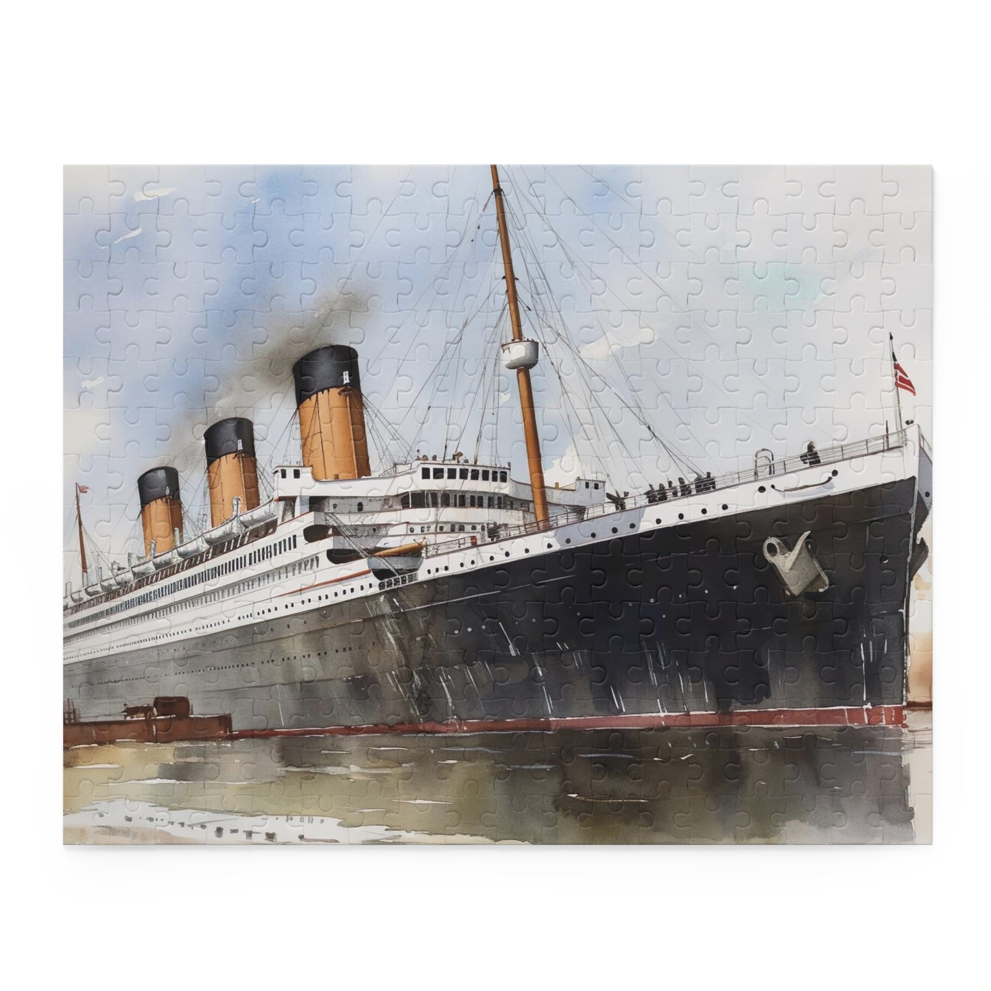 "Titanic Ship jigsaw puzzle - detailed and challenging for history buffs"