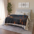 Floating Lanterns Guiding Ghost Ship Plush Fleece Throw Blanket