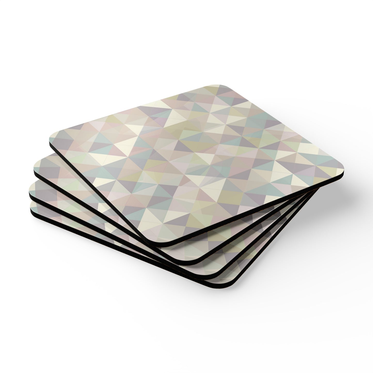 Chic Pastel Geometrics Coaster Set