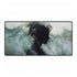 Abstract Waves Forming Human Silhouette — XL & XXL Desk Mat — Full Top-Down Artwork View