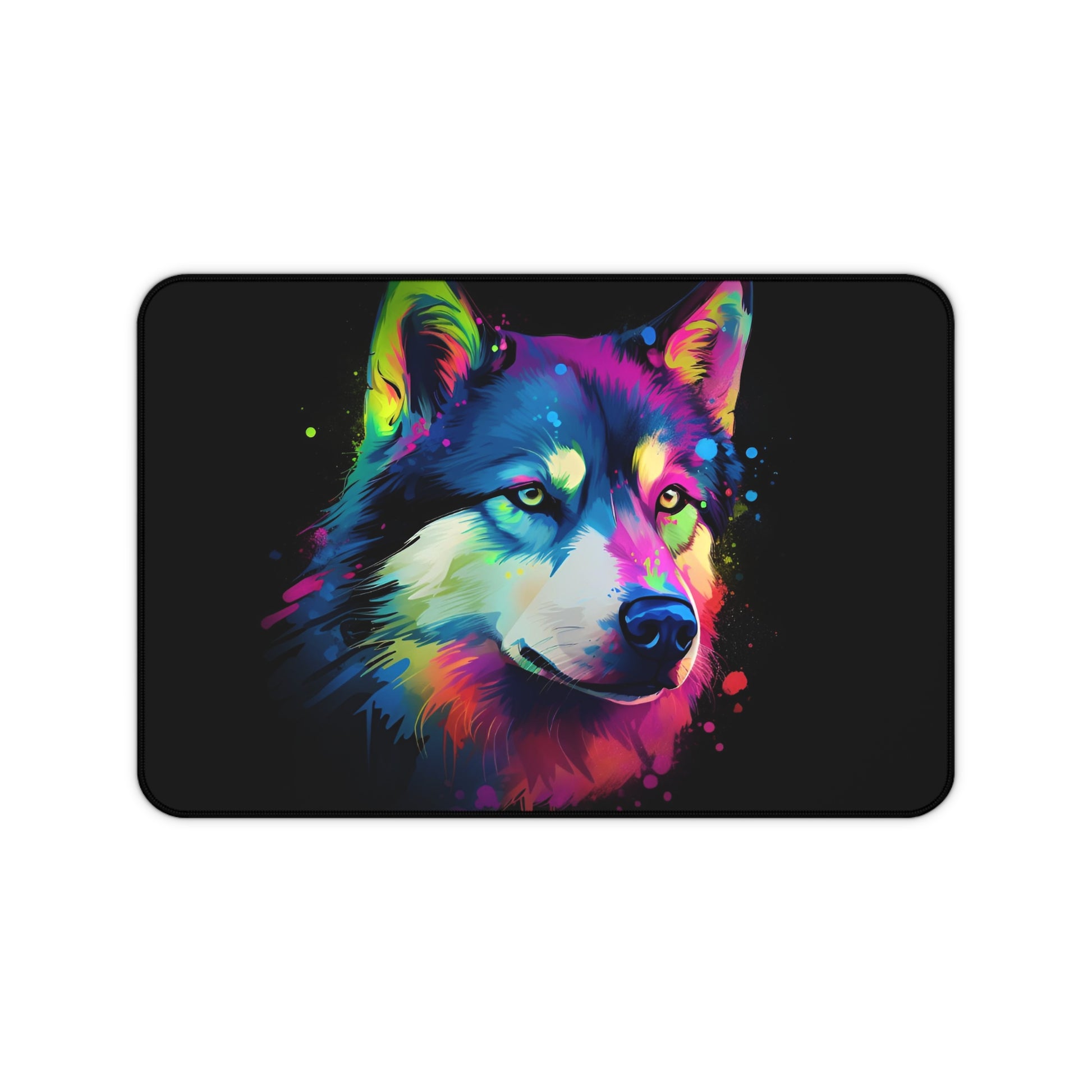 "Adorable Husky Pup Desk Mat for Charm and Protection"