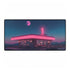 Vaporwave Diner on the Edge of the Universe — XL & XXL Desk Mat — Full Top-Down Artwork View