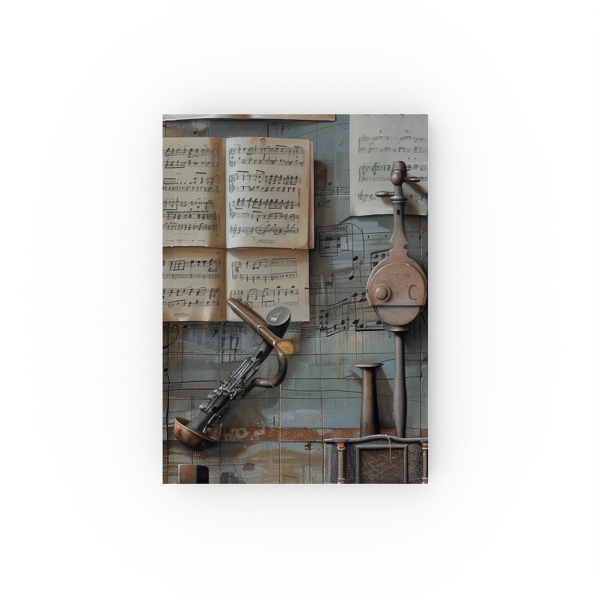 "Notes to Self: A Music Journal - Elegant, high-quality journal inspired by music notes and instruments. Perfect for lyrics, melodies, or capturing thoughts. Great gift!"