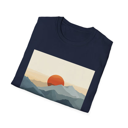 Serene Summit: A Minimalist Sunrise