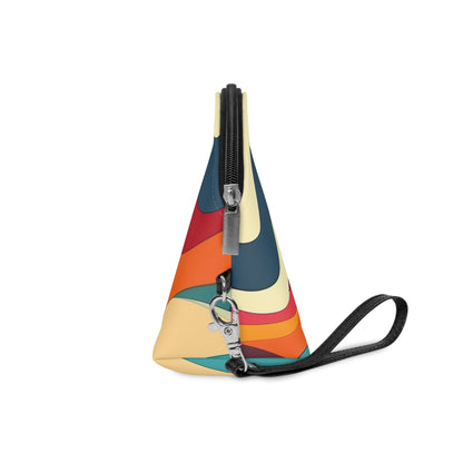 Retro Waves Vibrant Makeup Bag