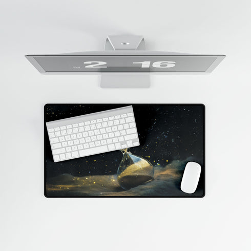 Cosmic Hourglass Leaking Stardust Fantasy XXL Extended Desk Mat - View 8 | Prints With Passion