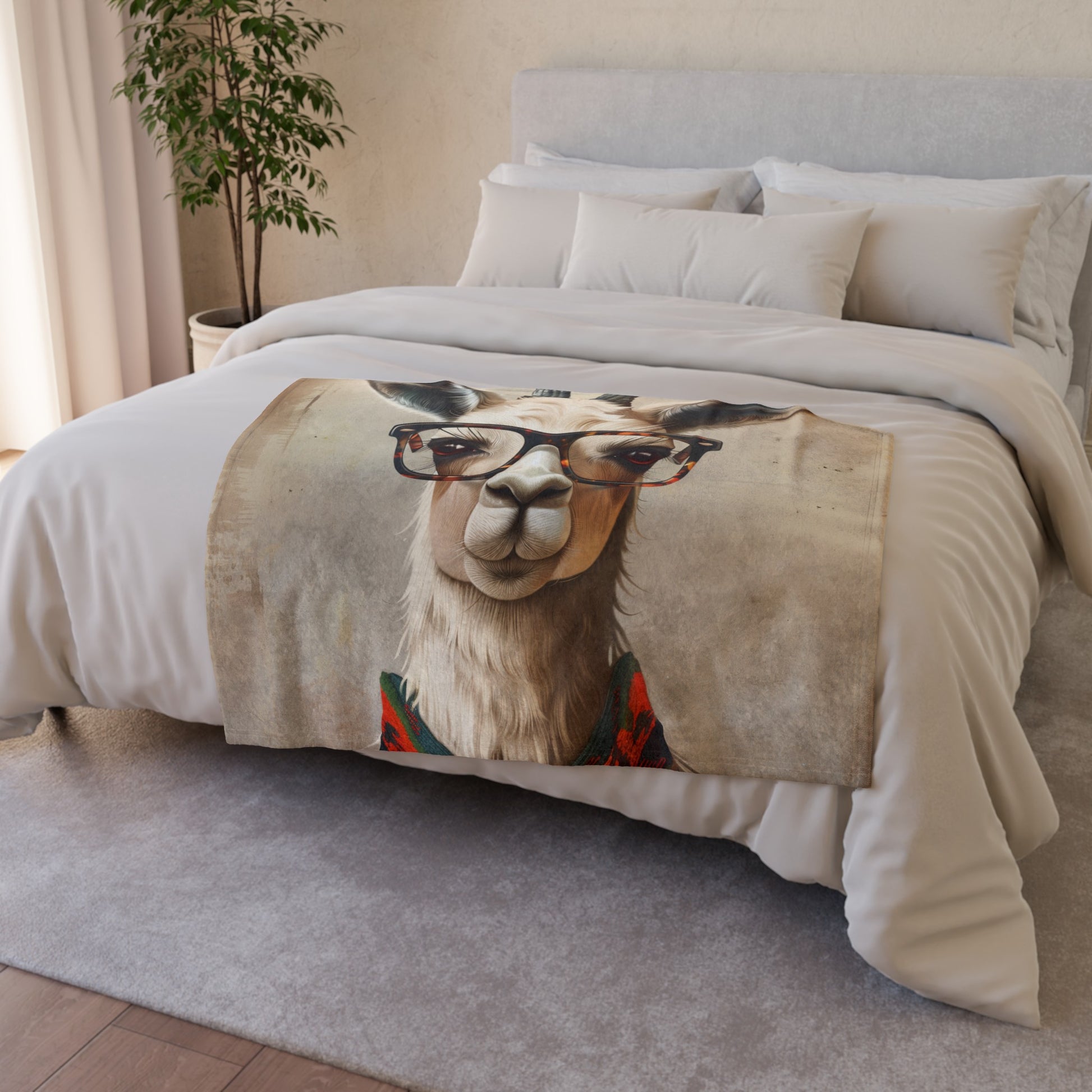 get ready for some serious llama love with this unique blanket. Whether you're lounging on the couch or snuggled up in bed