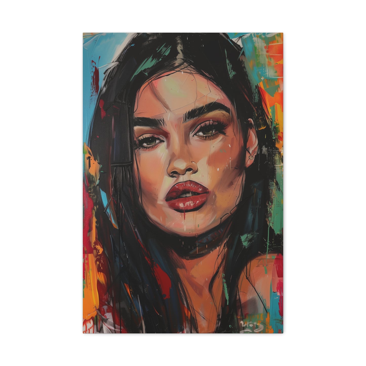 Kylie: A Canvas Portrait of Style with Kylie Lip Kit | Canvas | Art & Wall Decor, Canvas, Fall Picks, Hanging Hardware, Home & Living, Indoor, Top Spring Products, Valentine's Day promotion | Prints with Passion