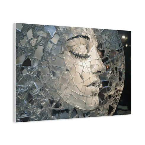 Moon Made of Shattered Glass (Edition II) — Canvas Wall Art — Product Detail View 6