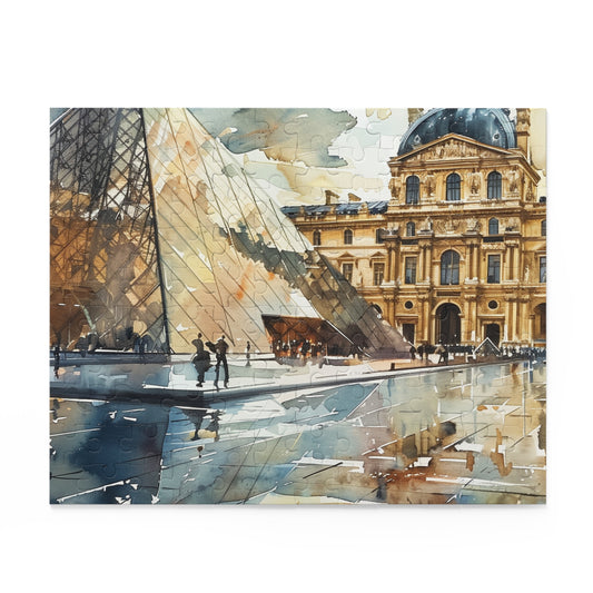 Paris Louvre Watercolor Jigsaw Puzzle