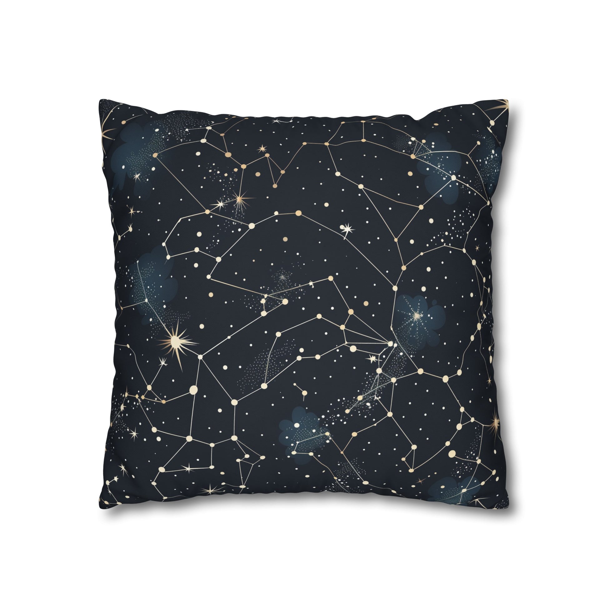 "Transform your bedroom with Cosmic Dream Pillowcase, featuring celestial constellation stars pattern for dreamy nights"