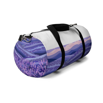 Lavender Fields Duffel Bag | Duffle Bags | Accessories, All Over Print, AOP, Assembled in the USA, Assembled in USA, Bags, Duffle, Made in the USA, Made in USA | Prints with Passion