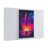 Epic Retro Sci-Fi Space Opera Nebula — Canvas Wall Art — Side Profile & Stretched Corner Detail
