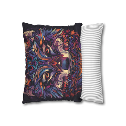 "Totem Dreams Pillowcase - Embrace spiritual symbolism with this stylish, high-quality pillowcase inspired by ancient tribal art. Perfect for all seasons. Makes a great gift. Shop now!"