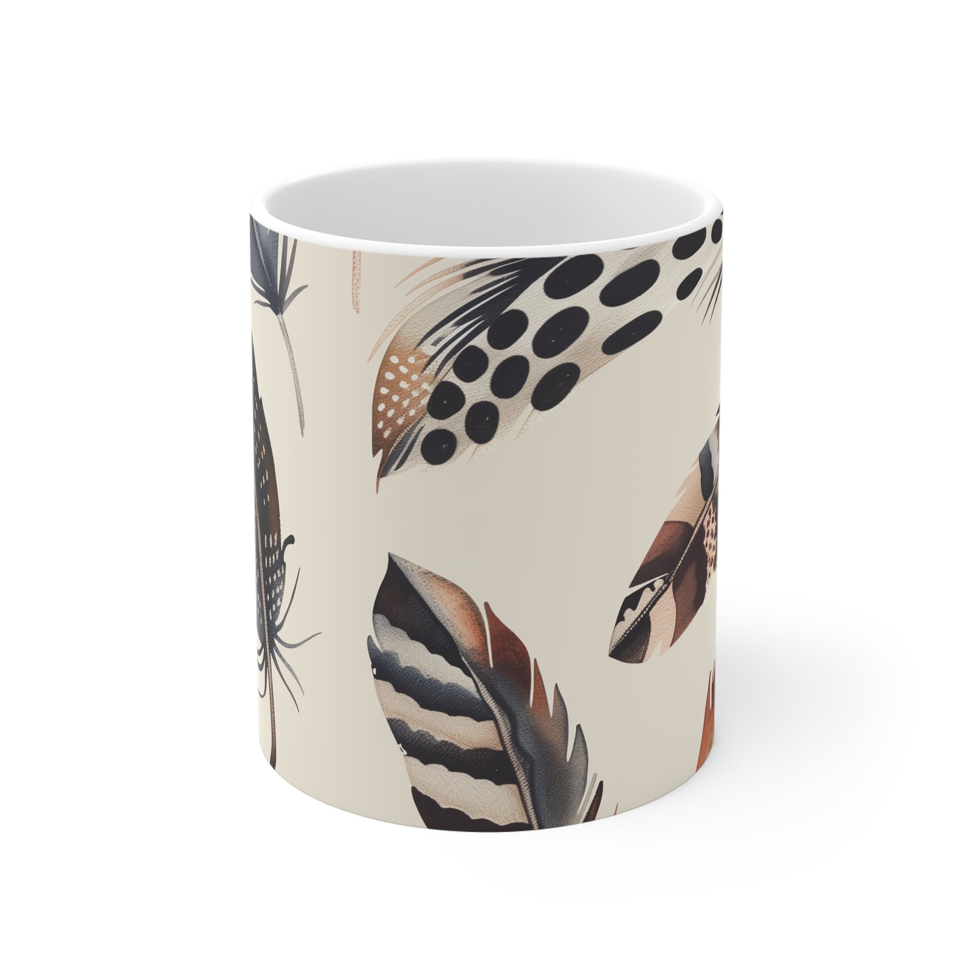 Boho Feathers Dream Coffee Mug | Mugs | 11 oz, Ceramic, Coffee Mugs, Home & Living, Kitchen, Mugs, Sublimation | Prints with Passion