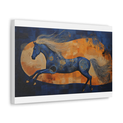 Wild Stallion Abstract Canvas Print