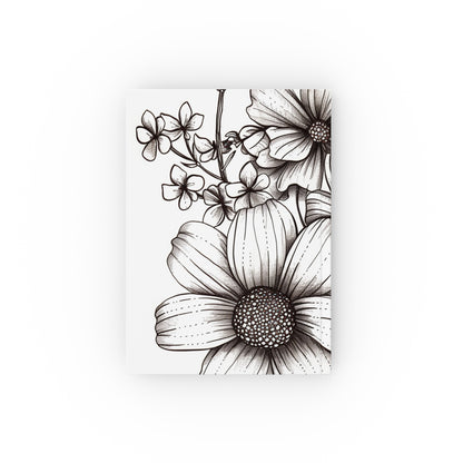 "Floral Sketches: A Botanical Journal - Hand-drawn flower cover, perfect for nature-inspired writing or sketches. High-quality and versatile, great gift idea!"