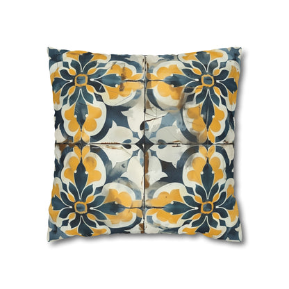 "Artisan Tiles Pillow Case - Elegant seamless pattern for luxurious bedroom decor"