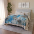Painted Clouds Forming Human Hands — Plush Fleece Throw Blanket — Product Detail View 9