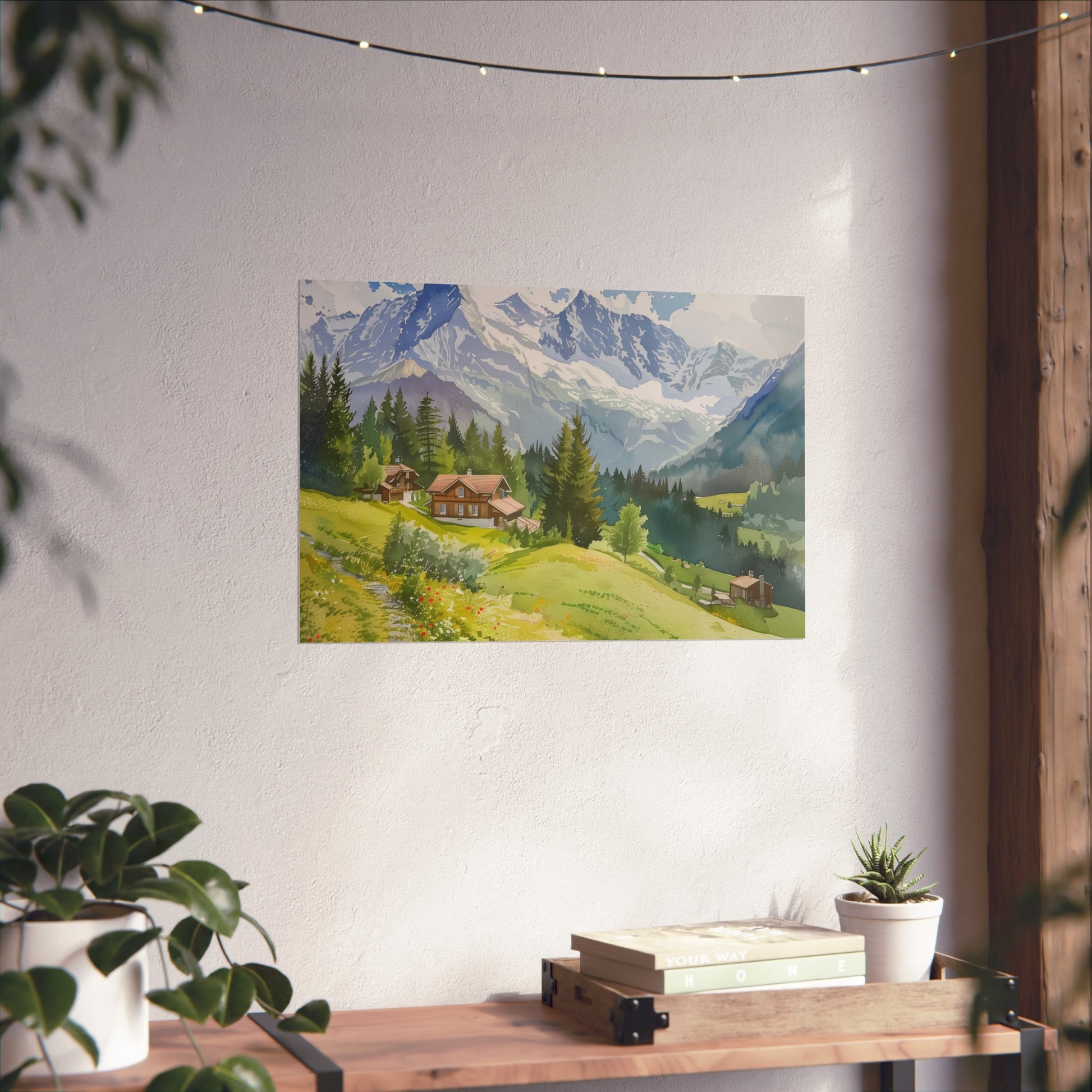 evoking a sense of awe and tranquility. Transform your space into a Swiss Alps vacation dreamland with these high-quality and stylish posters