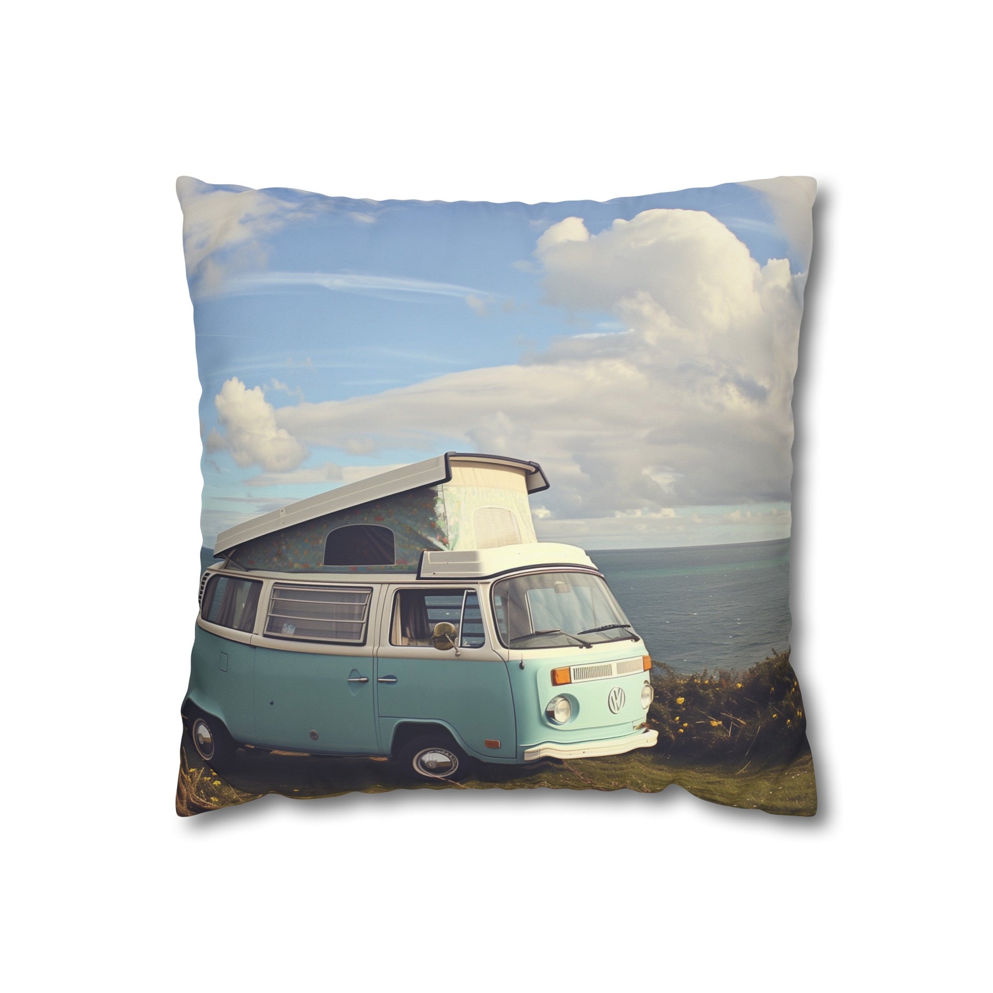 Seaside Camper Dreams Pillowcase | Pillow Cases | All Over Print, AOP, Bed, Bedding, Home & Living, Indoor, Pillow Case, Pillow Covers, Pillows & Covers, Sublimation | Prints with Passion