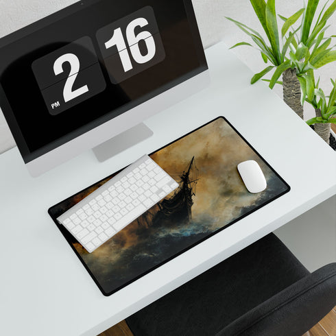 Nebula Phantom Pirate Galleon Gaming XXL Extended Desk Mat – Prints With Passion (View 7)