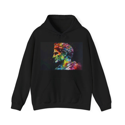 Neon Caesar Watercolor Hoodie featuring Julius Caesar Painting | Hoodies | DTG, Hoodies, Men's Clothing, Regular fit, Unisex, Women's Clothing | Prints with Passion