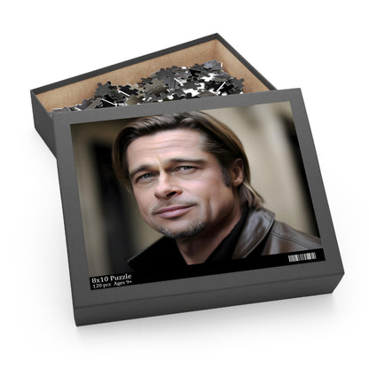 Brad Pitt Celebrity Jigsaw Puzzle | Puzzle | Back-to-School, Fall Picks, Games, Holiday Picks, Home & Living, Puzzles, TikTok, Valentine's Day, Valentine's Day Picks | Prints with Passion