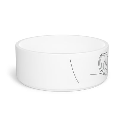 Chic Minimalist Face Pet Bowl