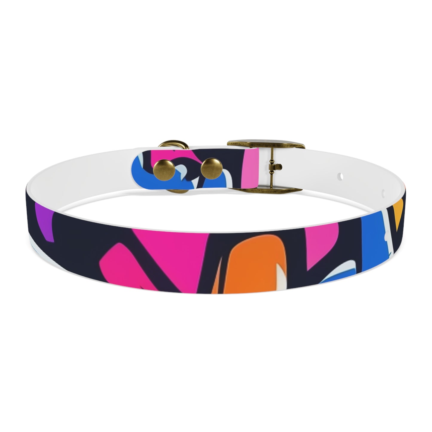 Neon Graffiti Urban Dog Collar