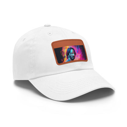 Neon Dreams: Keanu Reeves Watercolor Baseball Cap