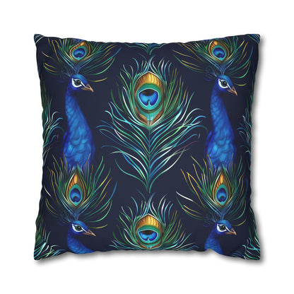 Vibrant Blue Peacock Feathers Pillowcase | Pillow Cases | All Over Print, AOP, Bed, Bedding, Home & Living, Indoor, Pillow Case, Pillow Covers, Pillows & Covers, Sublimation | Prints with Passion