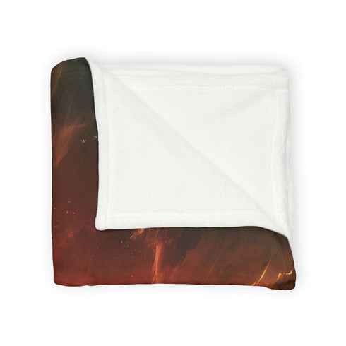 Solar Sword Shattering the Sky Plush Fleece Throw Blanket