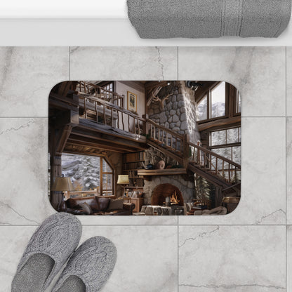 Cabin Cozy Bath Mat | Bath Mats | Bath, Bathroom, Home & Living, Indoor, Sublimation | Prints with Passion