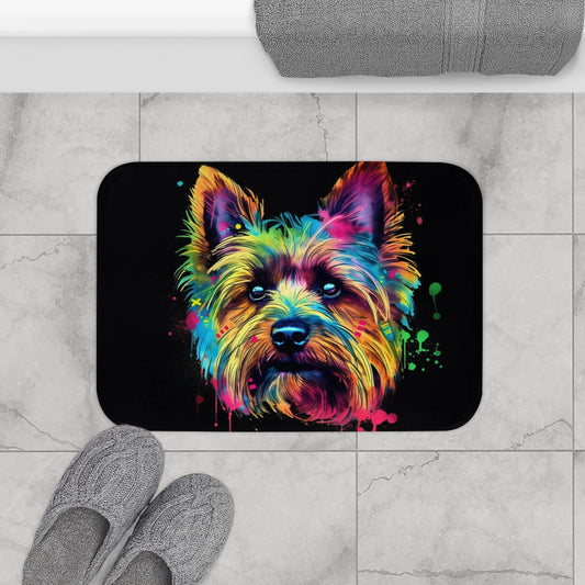 Yorkie Love Bath Mat | Bath Mats | Bath, Bathroom, Home & Living, Indoor, Sublimation | Prints with Passion