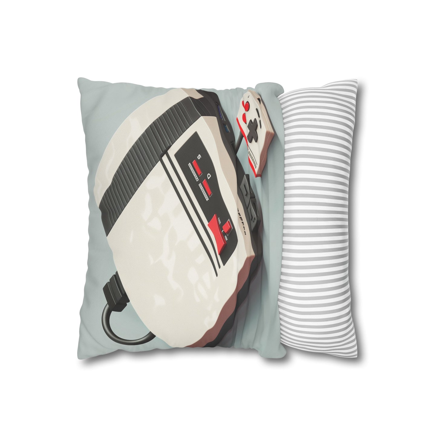 "Retro gaming Pixel Power Pillowcase - high-quality material, comfortable & stylish, great gift for gamers - shop now!"