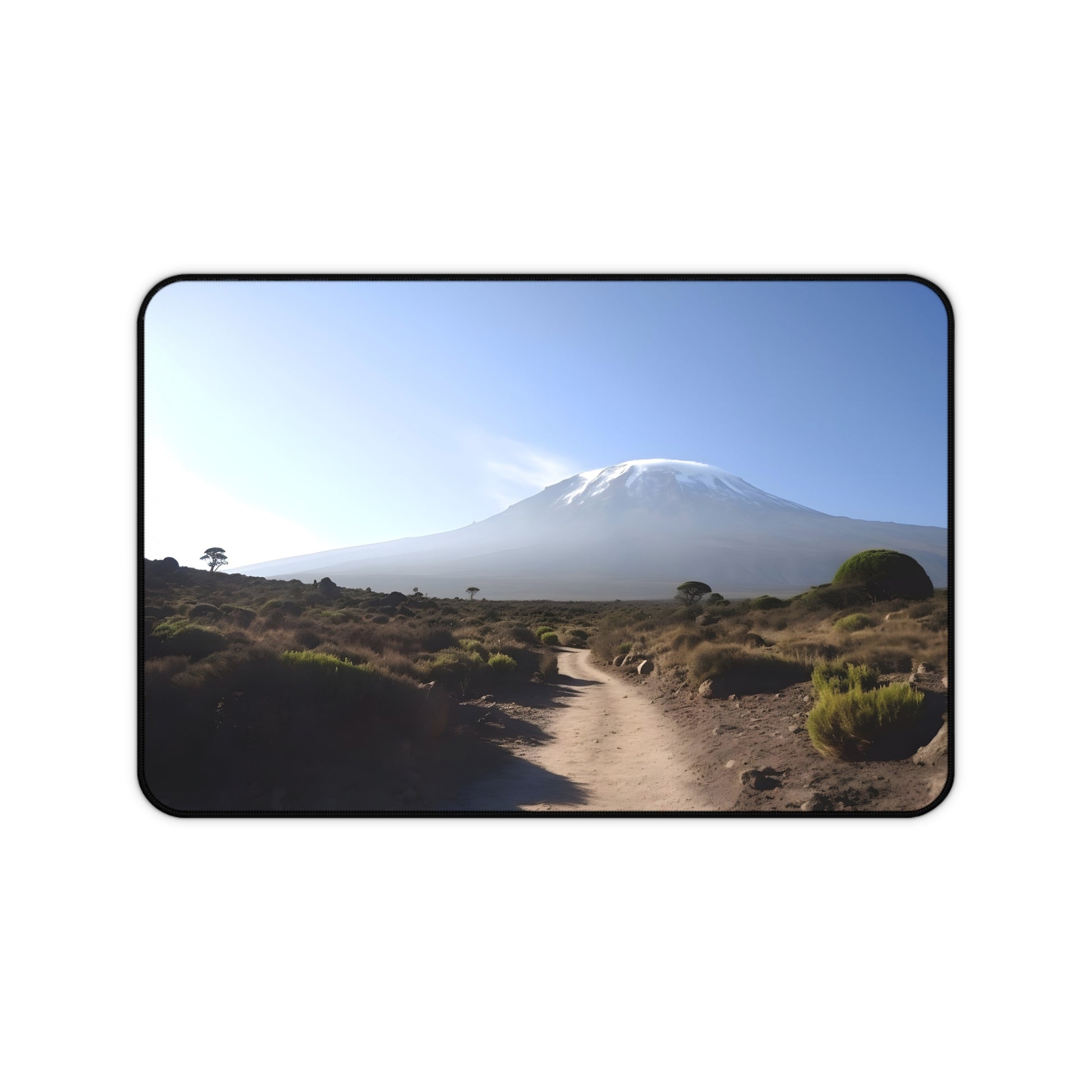 "Kilimanjaro Desk Mat - Add Tanzania's beauty to your workspace with this stunning landscape-inspired accessory"