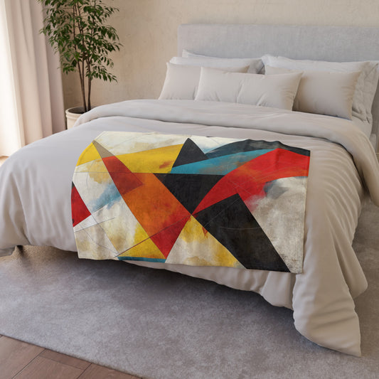 an abstract masterpiece that intertwines vibrant colors and intricate shapes to create a visually stunning design. Add a touch of modern art to your space and experience the alluring depth and harmony brought by this captivating blanket.

Elevate your space with our Geometric Sacred Geometry Blanket