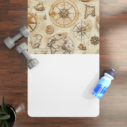 Explore Your Practice: Vintage Map Yoga Mat