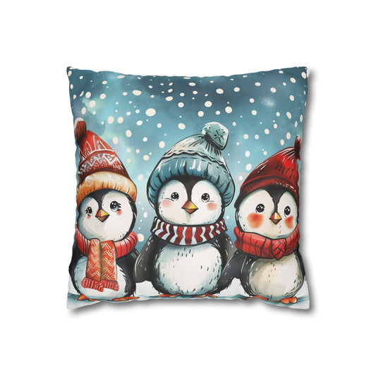 Cozy Penguin Crew Pillowcase | Pillow Cases | All Over Print, AOP, Bed, Bedding, Home & Living, Indoor, Pillow Case, Pillow Covers, Pillows & Covers, Sublimation | Prints with Passion