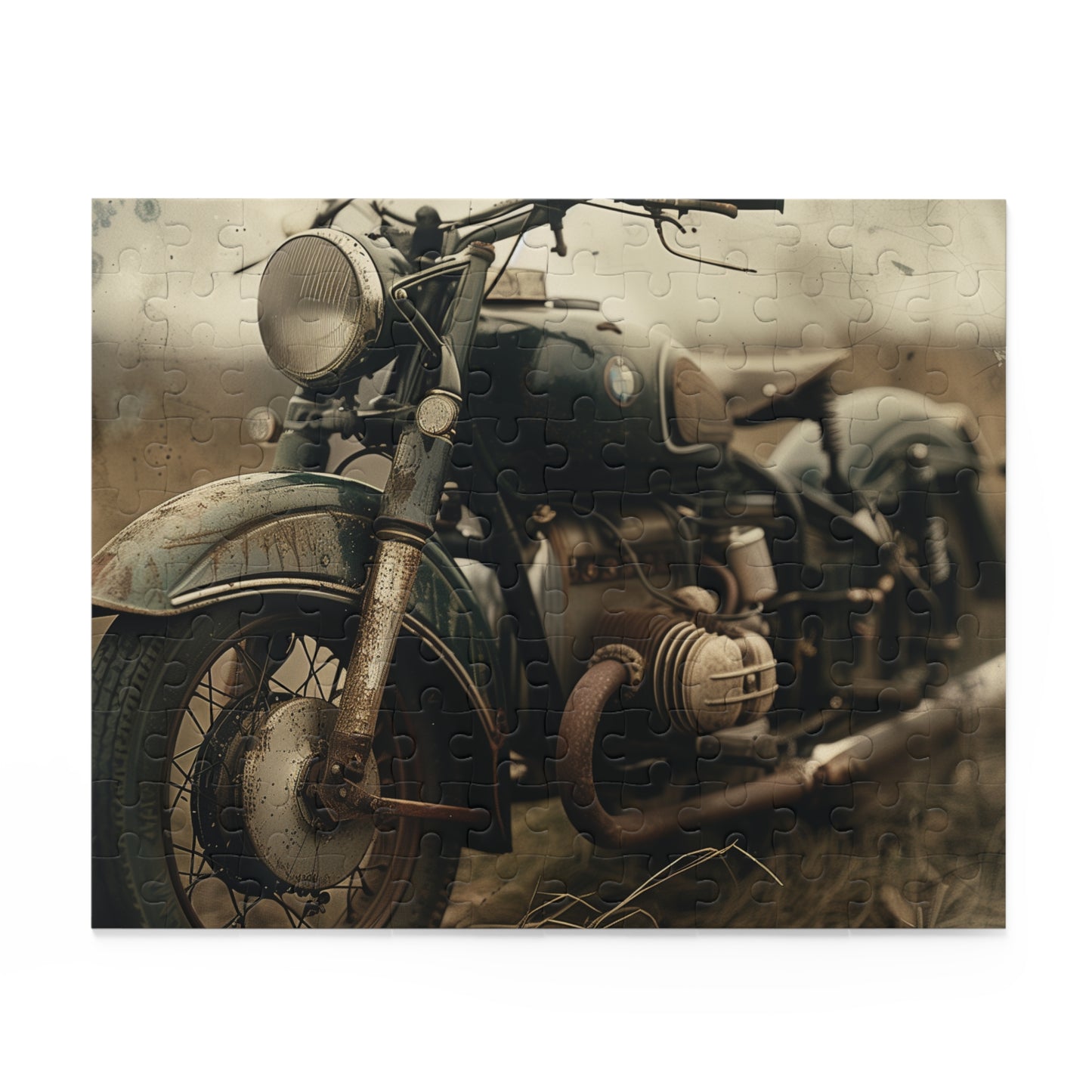 Vintage Motorcycle Jigsaw Puzzle - Perfect for Enthusiasts, Detailed Design, Hours of Fun