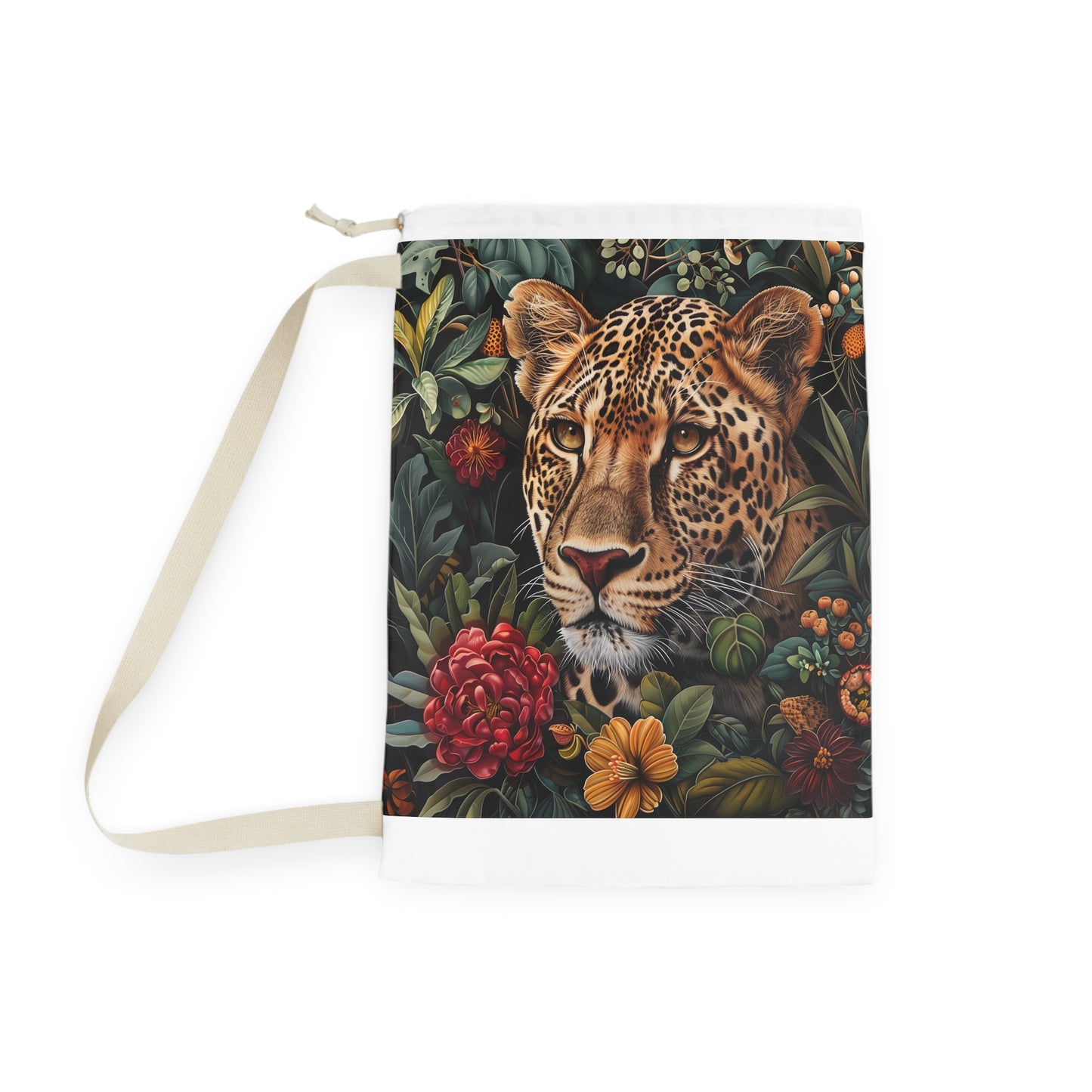 "Wildlife Animal Cheetah Laundry Bag - Durable and Stylish Pillowcase for Nature Lovers"