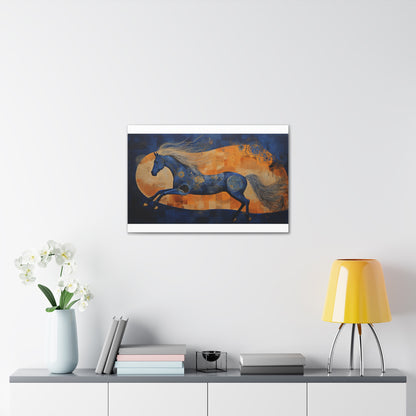 Wild Stallion Abstract Canvas Print