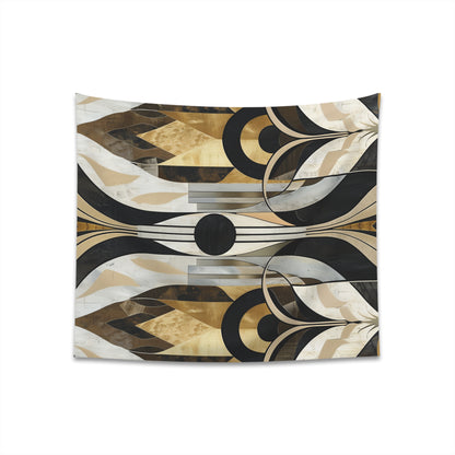 "Deco Delight Abstract Tapestry: Vintage Art Deco Inspired Home Decor"