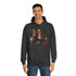 90s Retro Grunge Abstract Texture — Heavyweight Graphic Hoodie — Model Streetwear Fit View