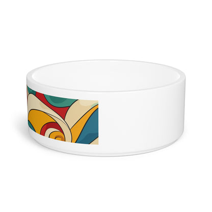 Wave Rider Pet Bowl: Retroinspired design for a vibrant mealtime experience